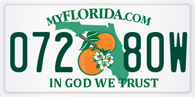 FL license plate 0728OW