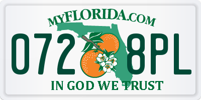 FL license plate 0728PL
