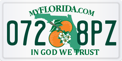 FL license plate 0728PZ