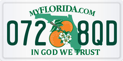 FL license plate 0728QD