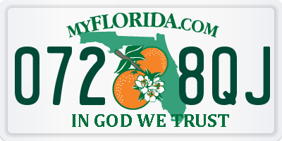 FL license plate 0728QJ