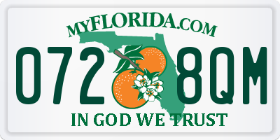 FL license plate 0728QM