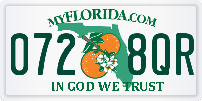 FL license plate 0728QR