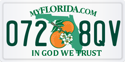 FL license plate 0728QV