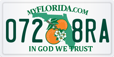 FL license plate 0728RA