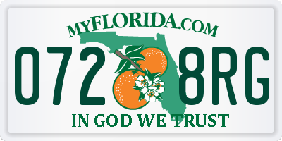 FL license plate 0728RG