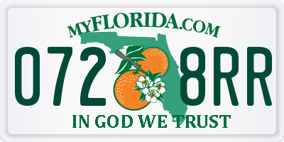 FL license plate 0728RR