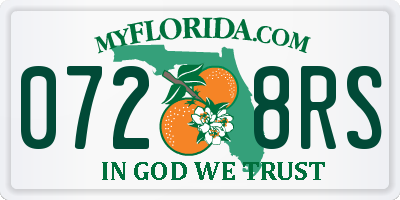 FL license plate 0728RS