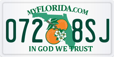 FL license plate 0728SJ