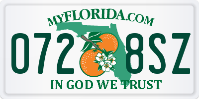 FL license plate 0728SZ