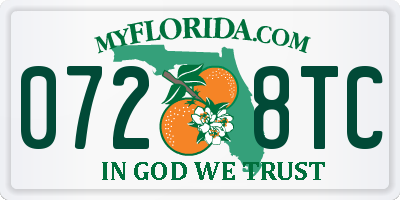 FL license plate 0728TC