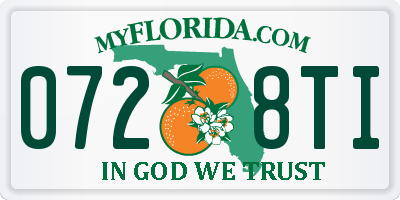 FL license plate 0728TI