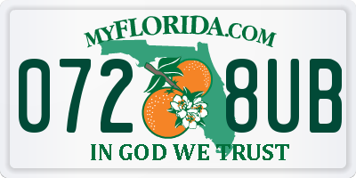 FL license plate 0728UB