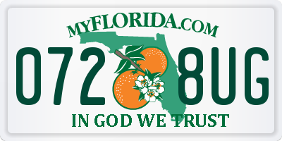 FL license plate 0728UG