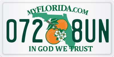 FL license plate 0728UN