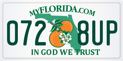 FL license plate 0728UP