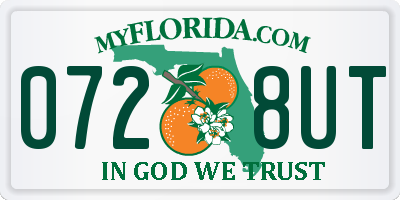 FL license plate 0728UT
