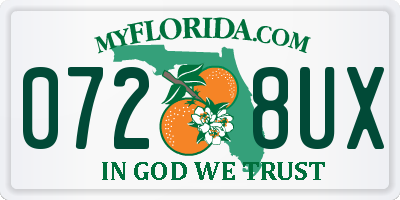 FL license plate 0728UX