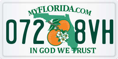 FL license plate 0728VH
