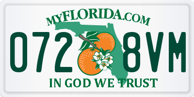 FL license plate 0728VM