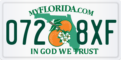 FL license plate 0728XF
