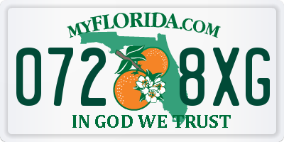 FL license plate 0728XG