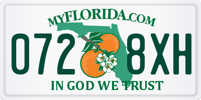 FL license plate 0728XH