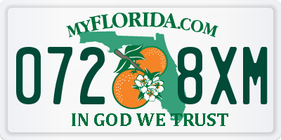 FL license plate 0728XM