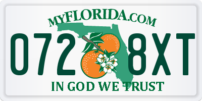 FL license plate 0728XT