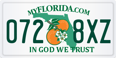 FL license plate 0728XZ