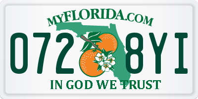 FL license plate 0728YI
