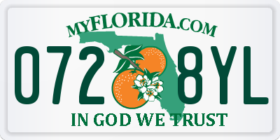 FL license plate 0728YL