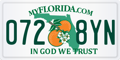 FL license plate 0728YN
