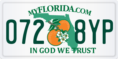 FL license plate 0728YP
