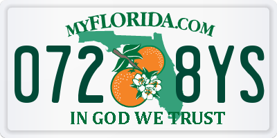 FL license plate 0728YS