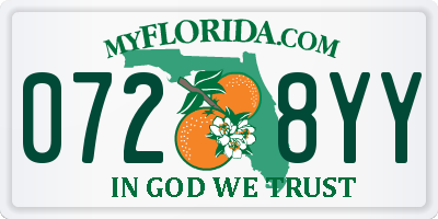 FL license plate 0728YY