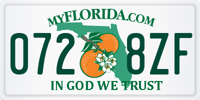 FL license plate 0728ZF