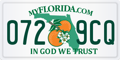 FL license plate 0729CQ