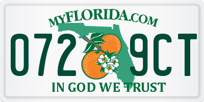 FL license plate 0729CT