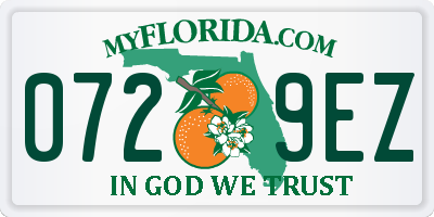 FL license plate 0729EZ