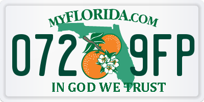 FL license plate 0729FP