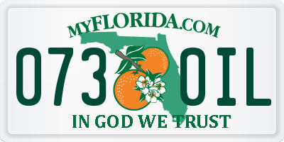 FL license plate 0730IL