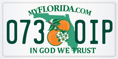FL license plate 0730IP