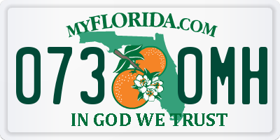 FL license plate 0730MH