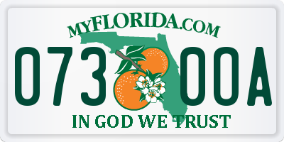 FL license plate 0730OA