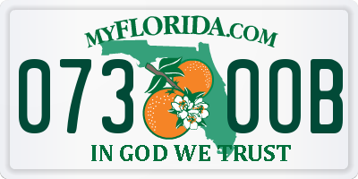 FL license plate 0730OB