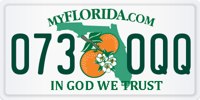 FL license plate 0730QQ