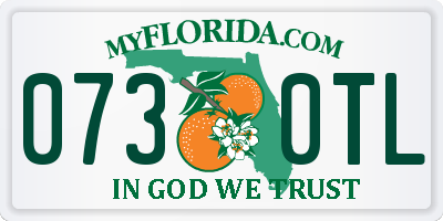 FL license plate 0730TL