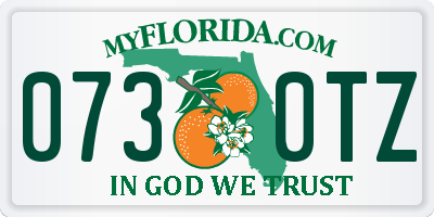 FL license plate 0730TZ