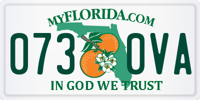 FL license plate 0730VA